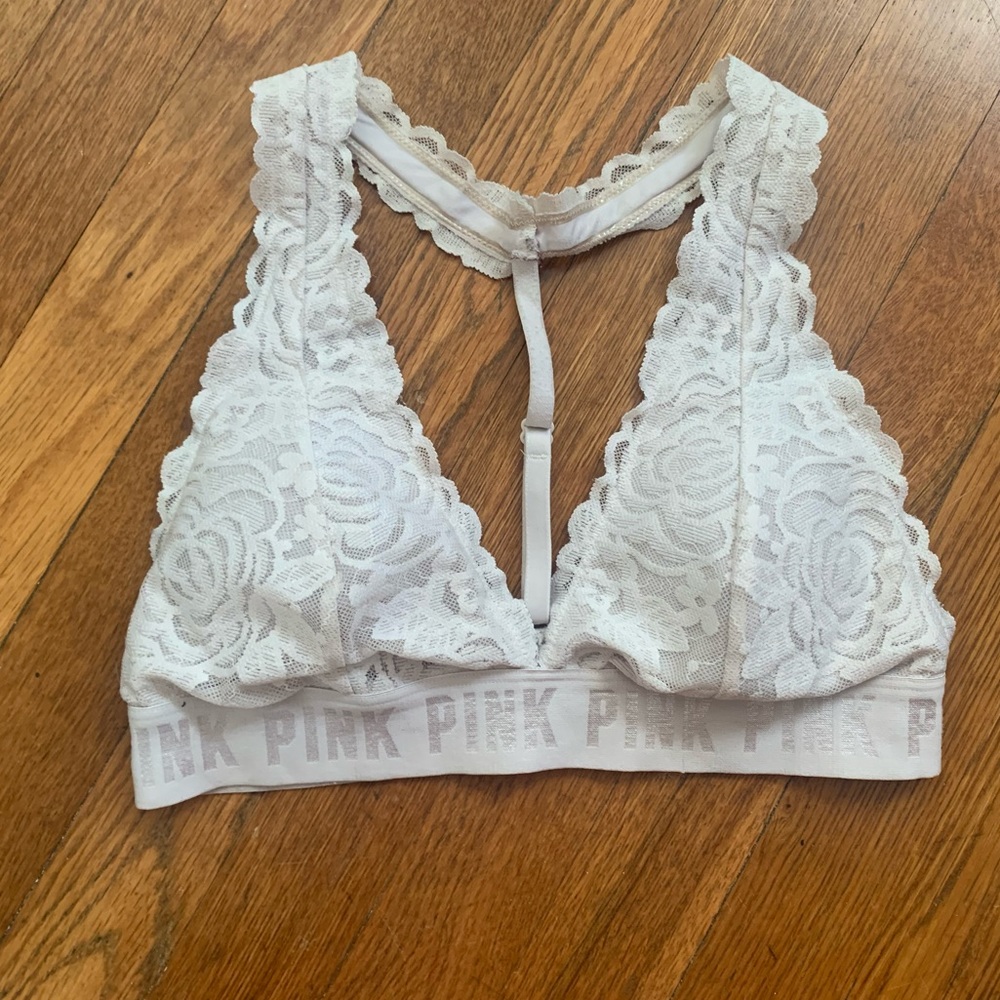 Pink / Victoria’s Secret white bralette